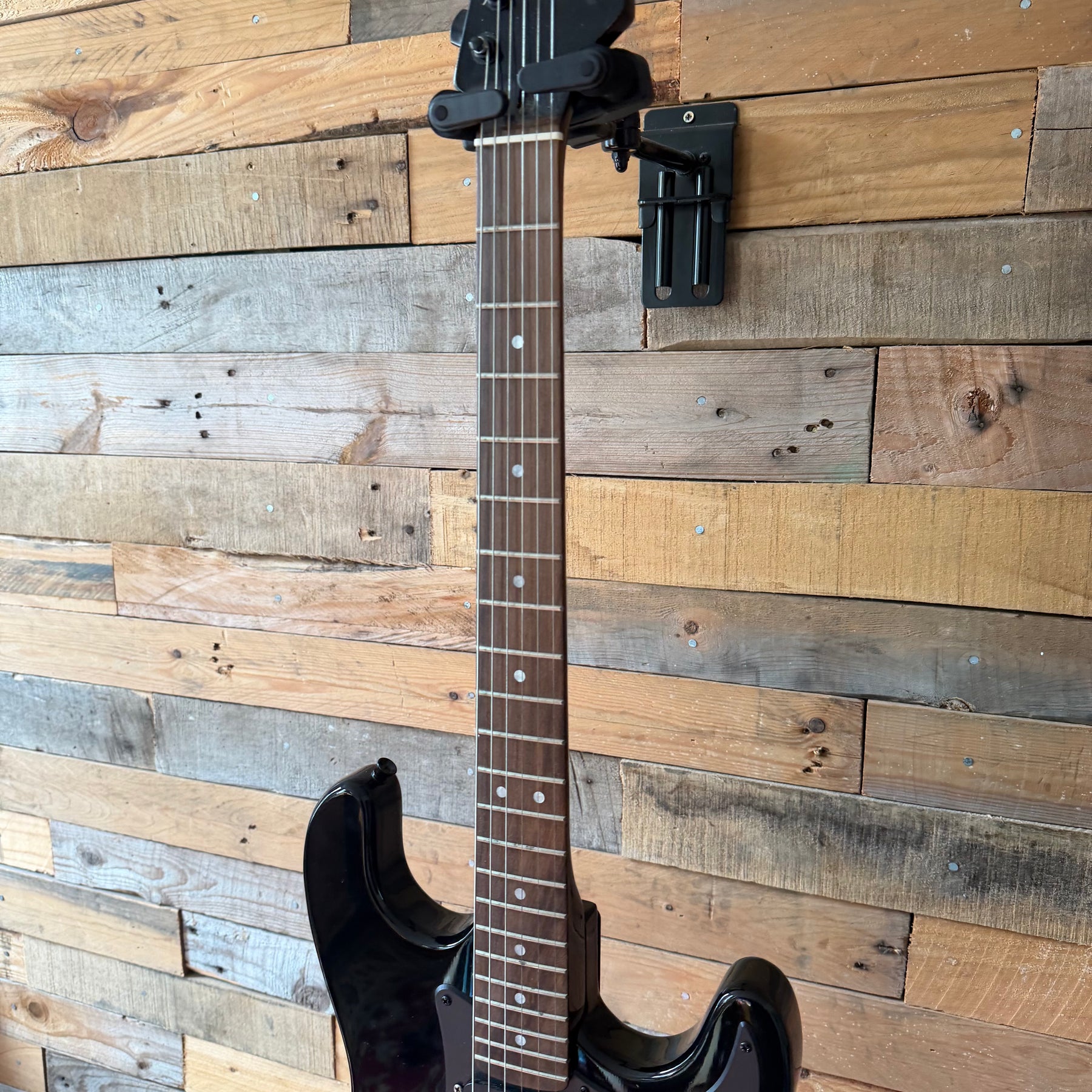 Project Blacked Strat Electric Guitar - Black - Preowned