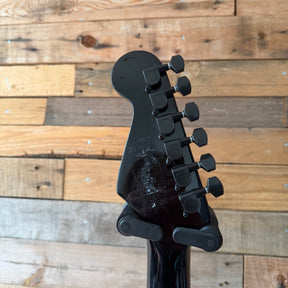 Project Blacked Strat Electric Guitar - Black - Preowned