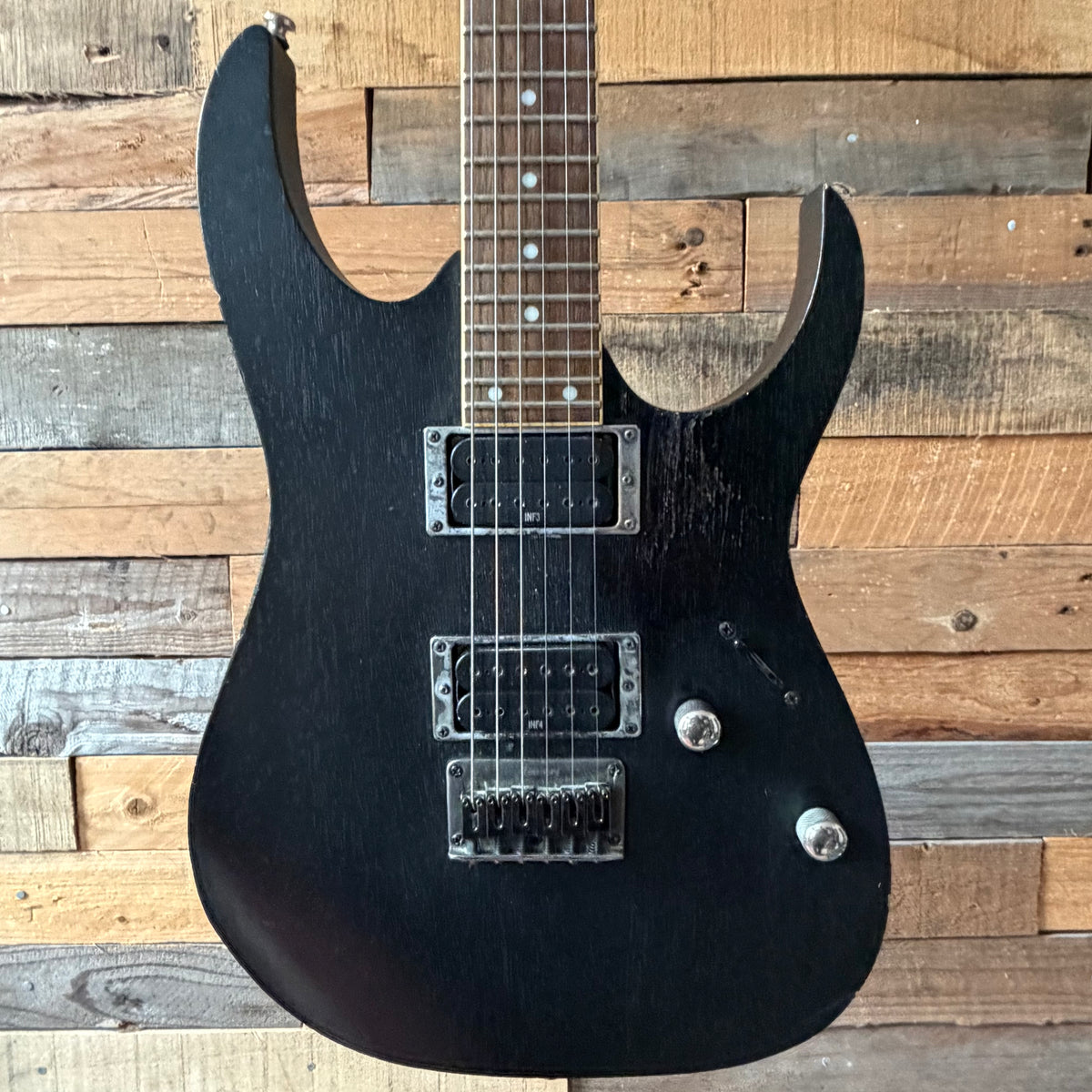 Project Ibanez RG Series Electric Guitar - Weathered Black - Preowned