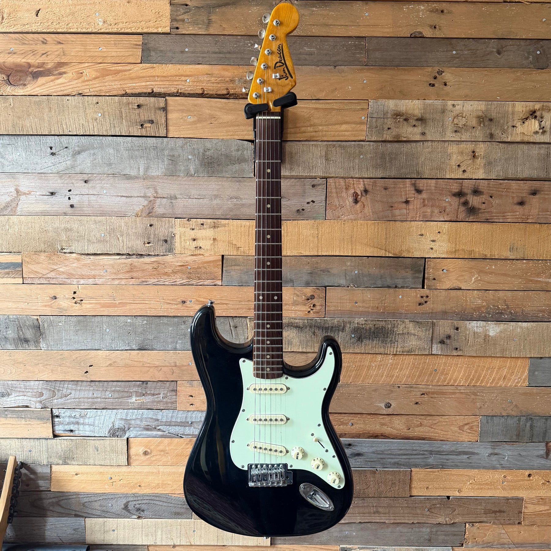 Project Jim Deacon S-Style Electric Guitar - Black - Preowned