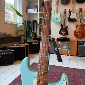 1980's ESP S- Style Electric Guitar Headstock Repair - Sonic Blue - Preowned