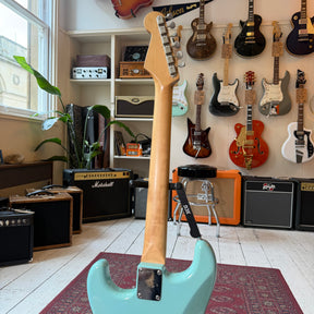 1980's ESP S- Style Electric Guitar Headstock Repair - Sonic Blue - Preowned
