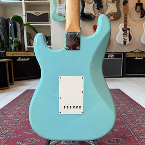 1980's ESP S- Style Electric Guitar Headstock Repair - Sonic Blue - Preowned