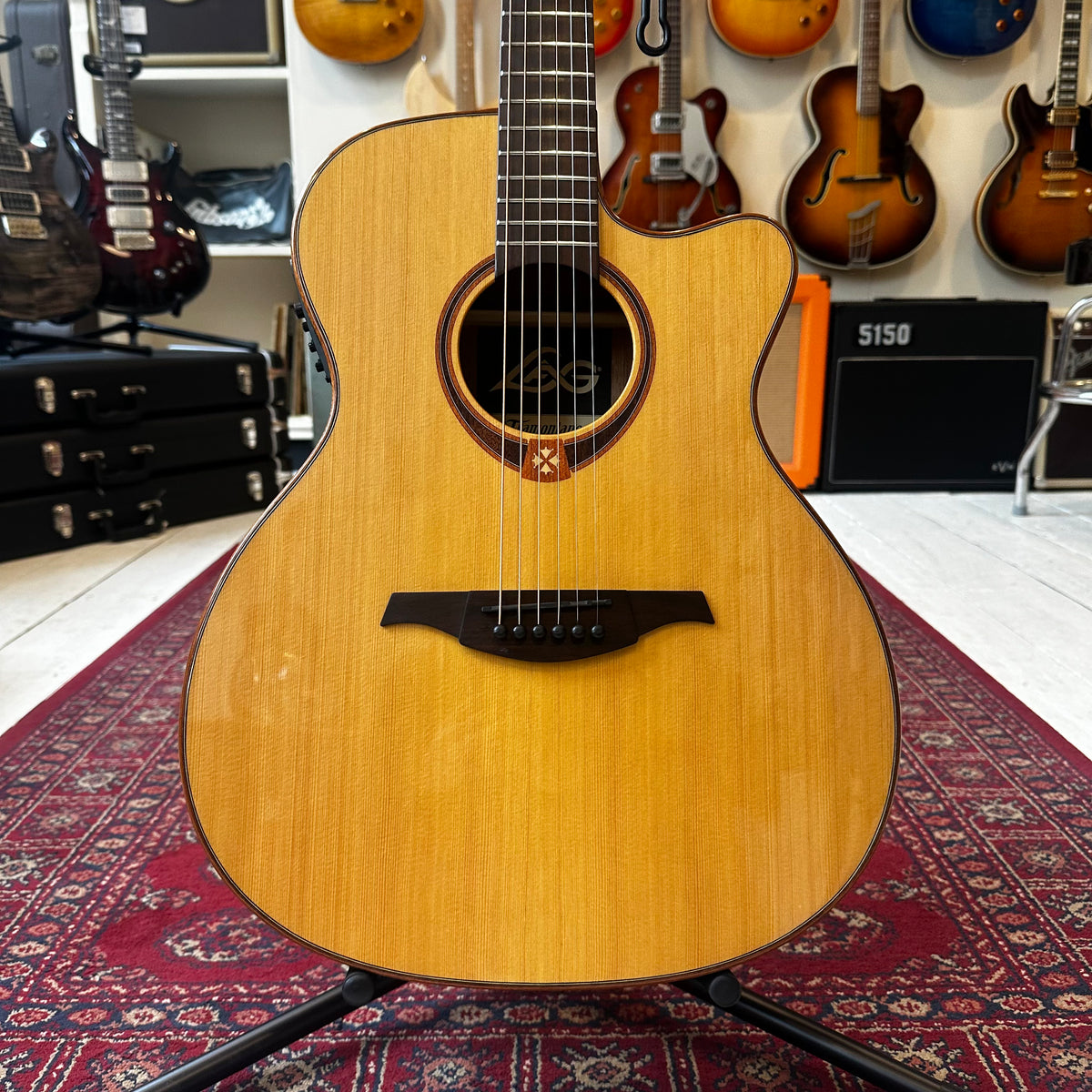 LAG Guitars Tramontane 118 T118ACE Natural Electro-Acoustic Guitar - Preowned