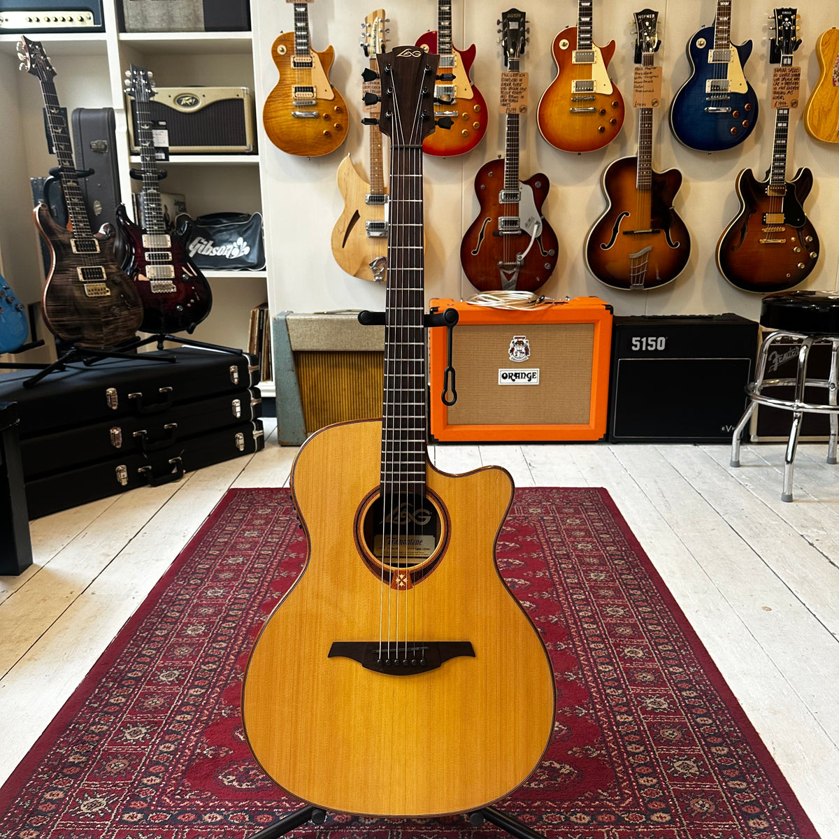 LAG Guitars Tramontane 118 T118ACE Natural Electro-Acoustic Guitar - Preowned