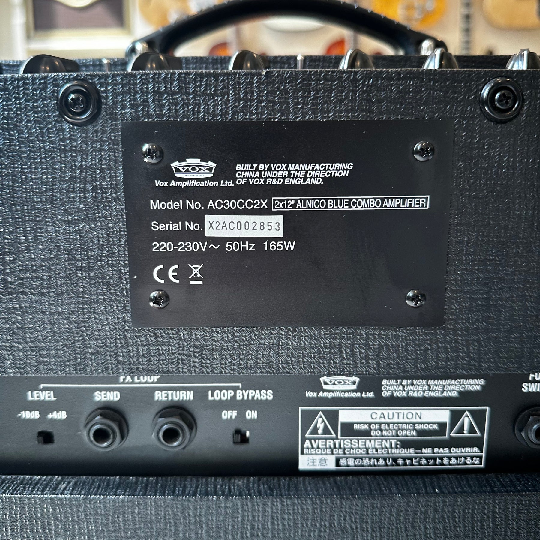 VOX AC30 30 Watt 2X12 2000s  All Valve Amplifier - Preowned