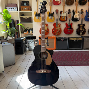 Fender Kingman Electro Acoustic Bass Guitar with Gig Bag - Black - Preowned