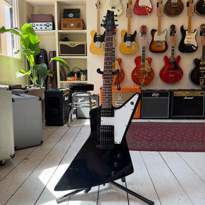 Gould Explorer Copy Electric Guitar - Black - Preowned