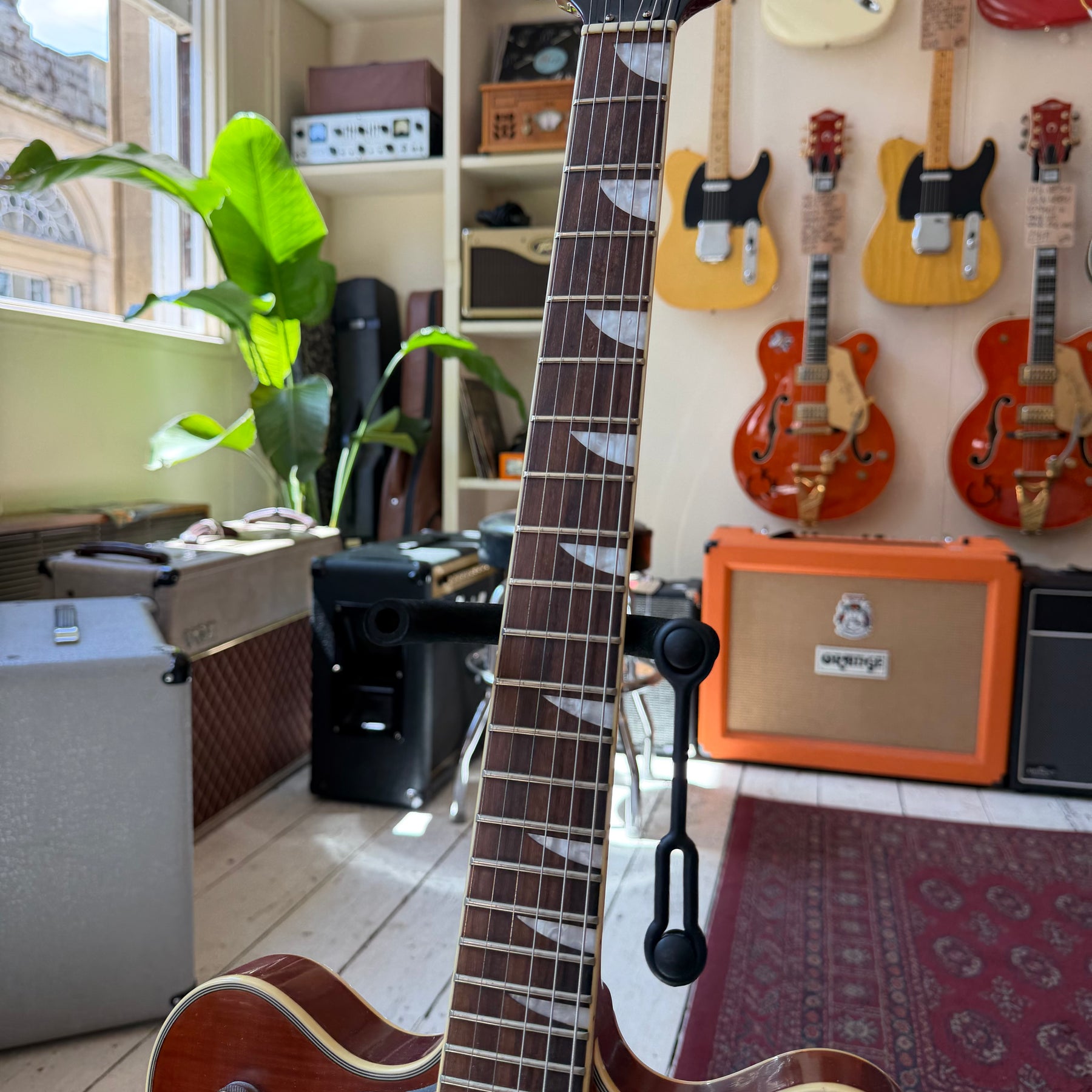 Eastwood Left Handed Semi-Acoustic Guitar with Hard Case - Preowned