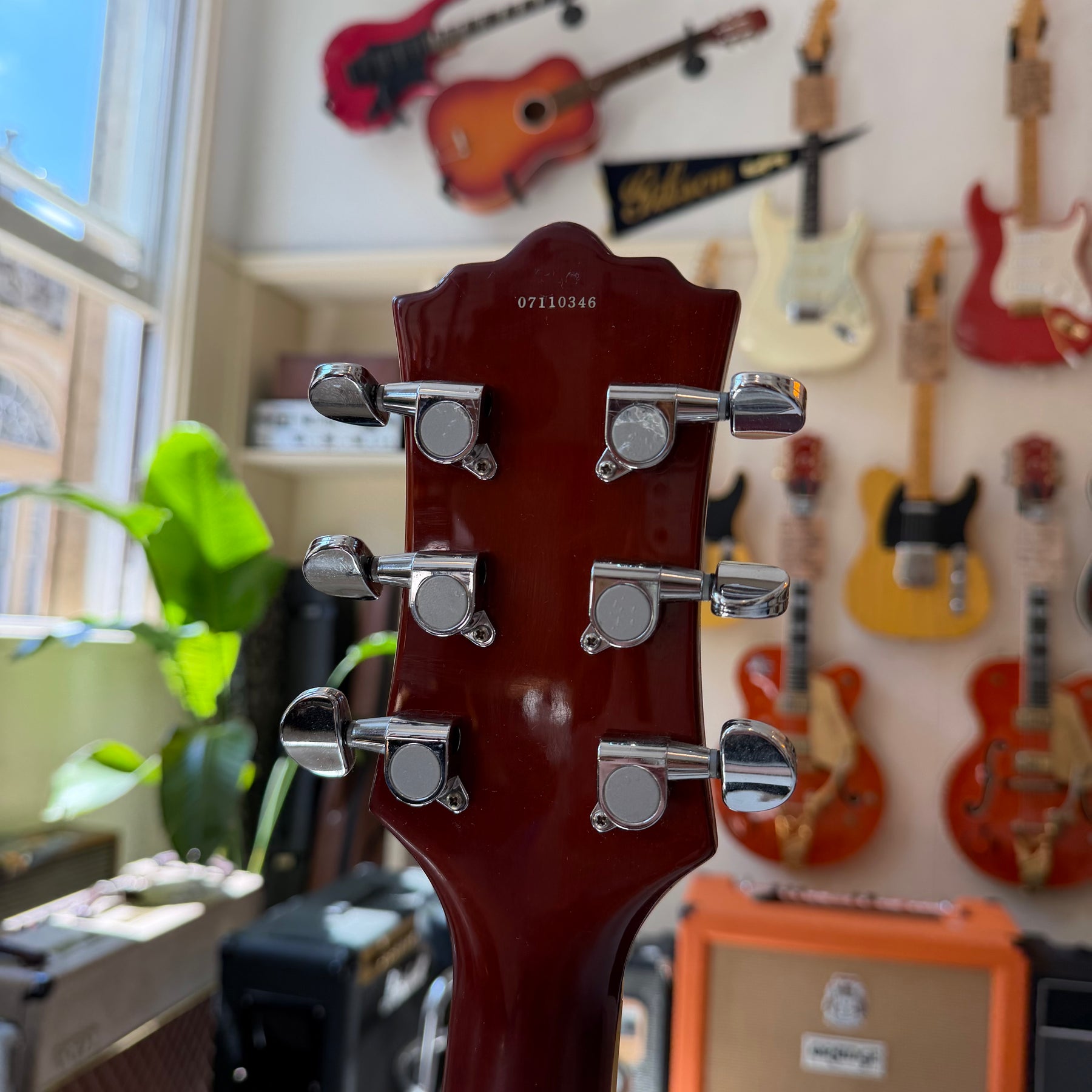Eastwood Left Handed Semi-Acoustic Guitar with Hard Case - Preowned