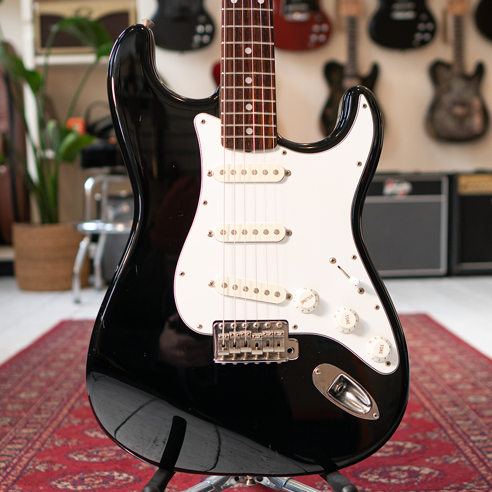 1992/3 Squier MIJ Stratocaster Electric Guitar - Black - Preowned