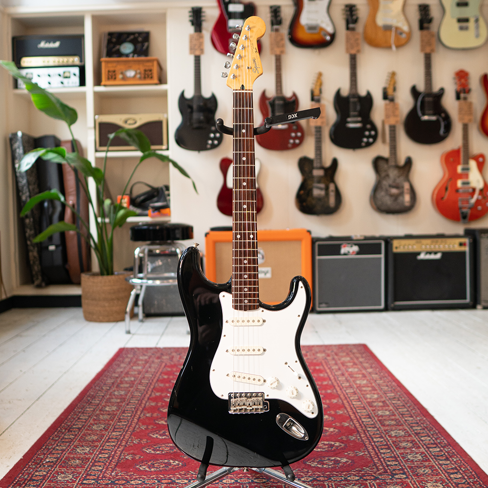 1992/3 Squier MIJ Stratocaster Electric Guitar - Black - Preowned