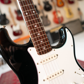 1992/3 Squier MIJ Stratocaster Electric Guitar - Black - Preowned