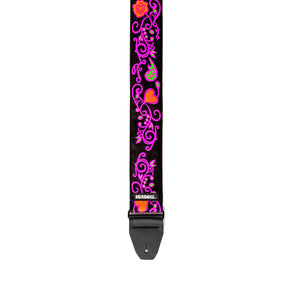 Jim Dunlop JH22 Jimi Hendrix Guitar Strap - Backlight Monterey Pink