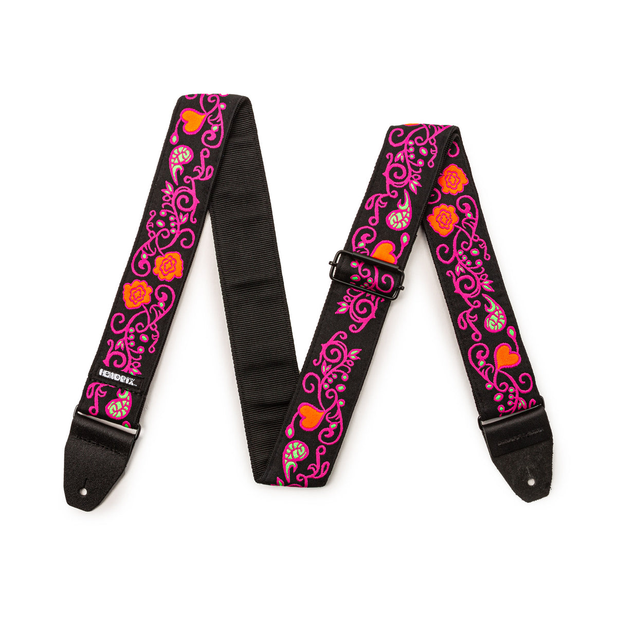 Jim Dunlop JH22 Jimi Hendrix Guitar Strap - Backlight Monterey Pink