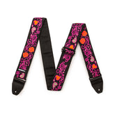 Jim Dunlop JH22 Jimi Hendrix Guitar Strap - Backlight Monterey Pink