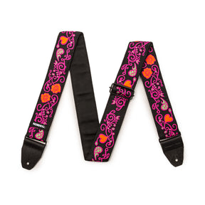 Jim Dunlop JH22 Jimi Hendrix Guitar Strap - Backlight Monterey Pink