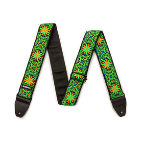 Jim Dunlop JH26 Jimi Hendrix Guitar Strap - Backlight Fillmore Green