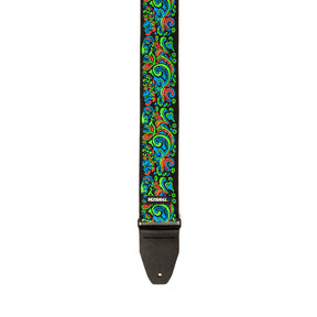 Jim Dunlop JH27 Jimi Hendrix Guitar Strap - Backlight Love Drops Blue
