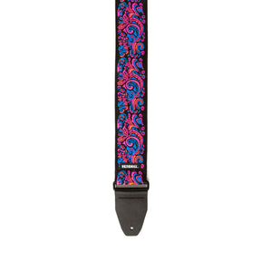 Jim Dunlop JH28 Jimi Hendrix Guitar Strap - Backlight Love Drops Pink