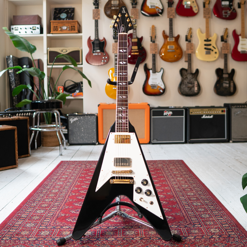 1991 Gibson 'Hall Of Fame' Jimi Hendrix Flying V 216/400 - Ebony - OHSC - Preowned