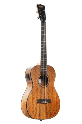 Kala Curly Mango Baritone Electro Acoustic Ukulele with Gig Bag