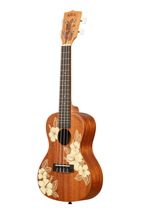 Kala Hibiscus Mahogany Concert Ukulele With Gig Bag
