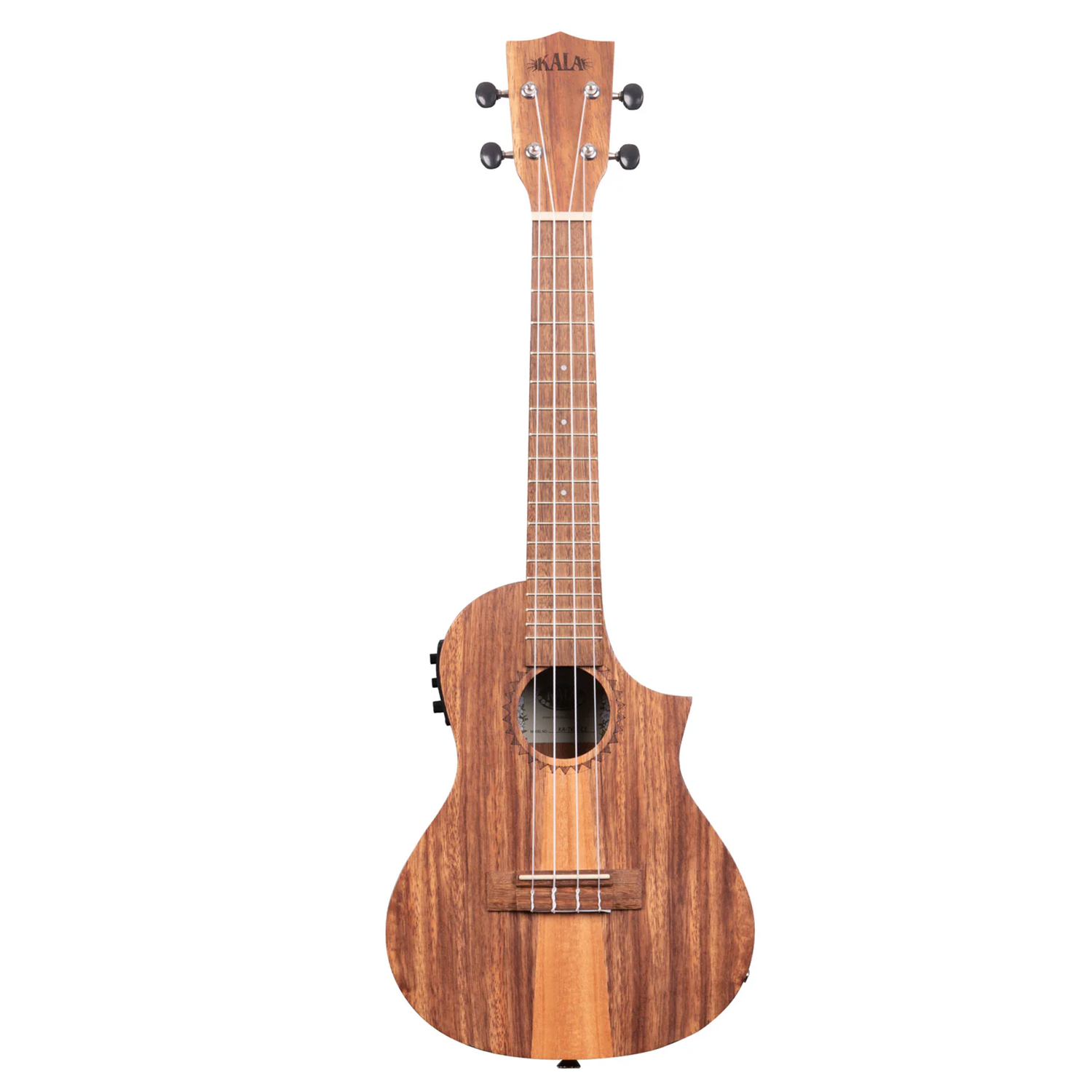 Kala Teak Tri-Top Electro Acoustic Concert Ukulele with Cutaway