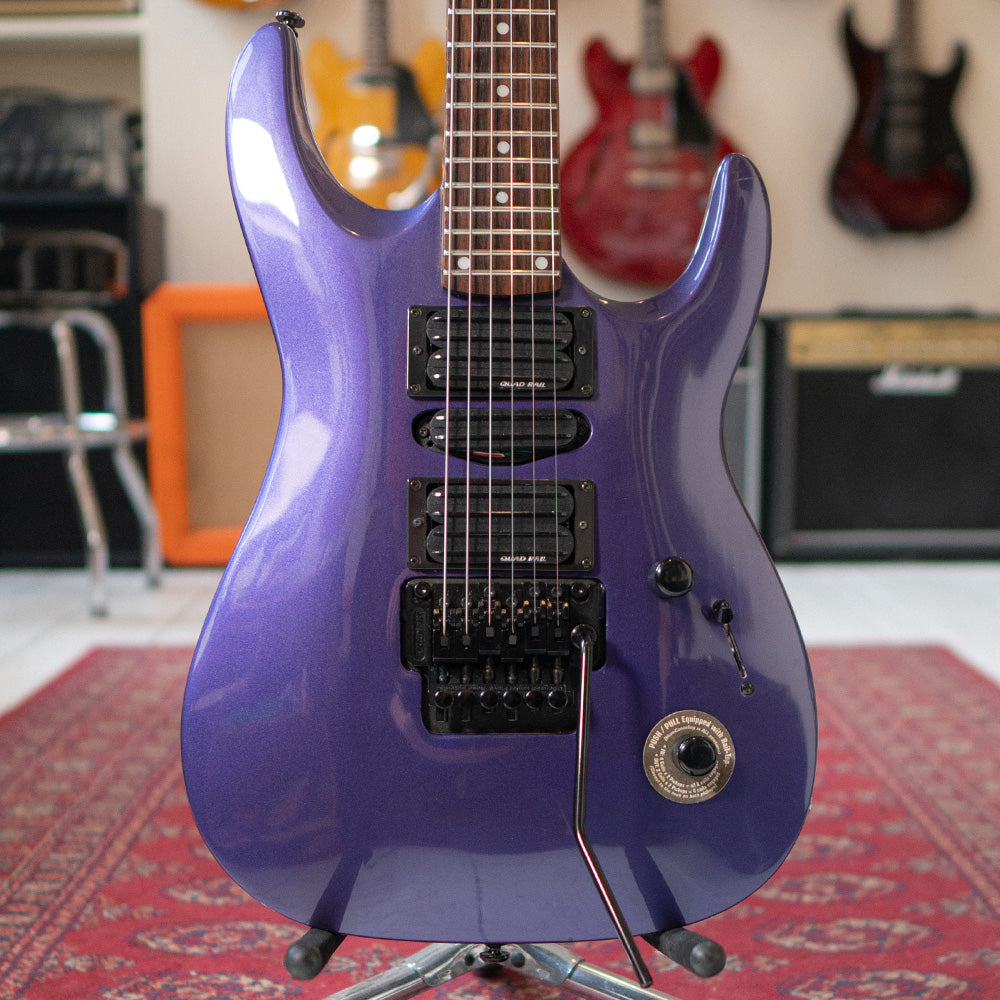 Kramer Striker Custom FR 424CM Reverse Headstock Quad Rail Pickups -Purple Metallic
