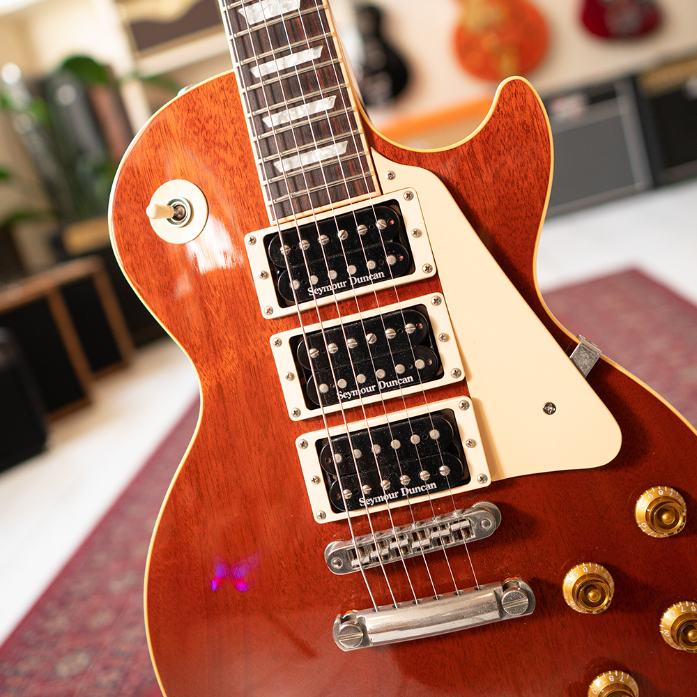 2002 Gibson Les Paul Standard LTD Edition 'Hog Top' 3 Pickup - Heritage Cherry - OHSC - Preowned