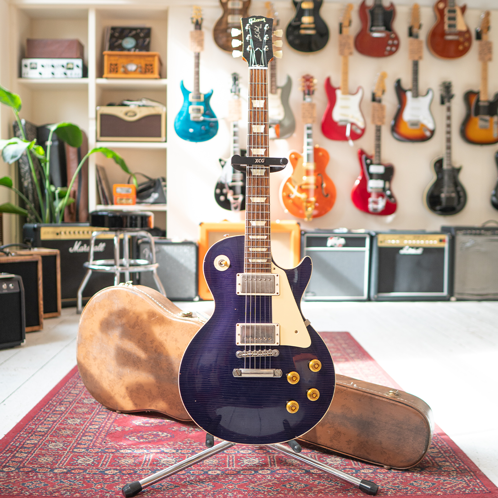 2019 Gibson Custom Shop Made 2 Measure 1957 Les Paul Standard 'Aged' - Candy Apple Blue - Preowned with OHSC