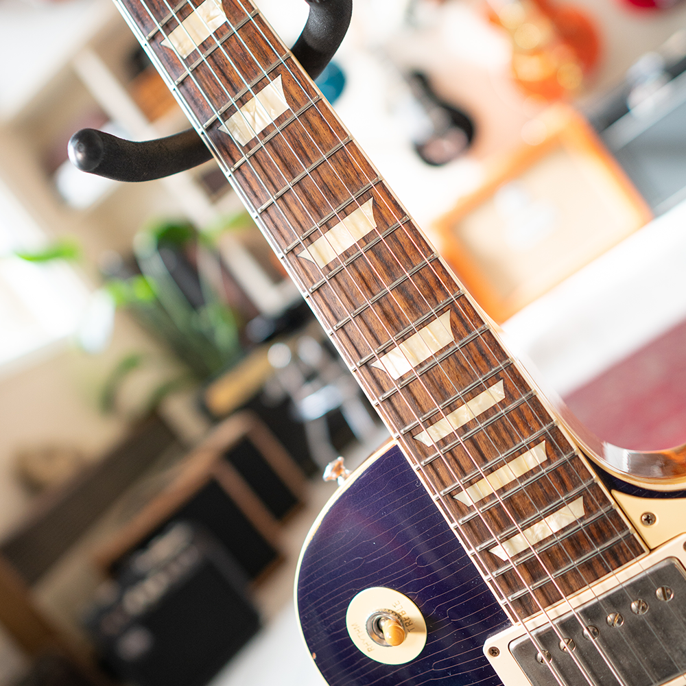 2019 Gibson Custom Shop Made 2 Measure 1957 Les Paul Standard 'Aged' - Candy Apple Blue - Preowned with OHSC
