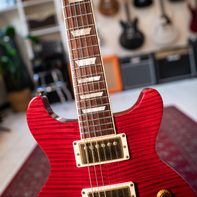 2005 Gibson USA Les Paul Standard DC Plus - Trans Red - Hard Case - Preowned