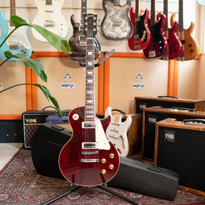 1978 Gibson Les Paul Deluxe - Wine Red with Chainsaw Case - Preowned