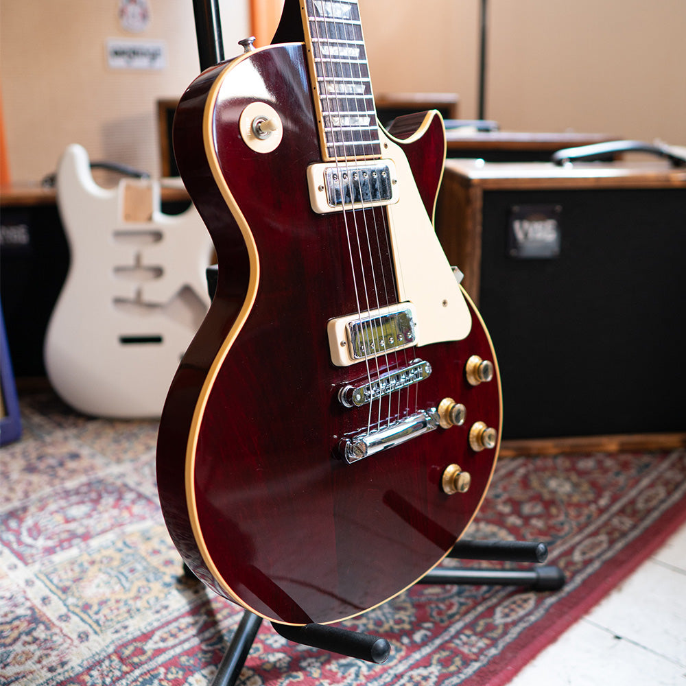 1978 Gibson Les Paul Deluxe - Wine Red with Chainsaw Case - Preowned