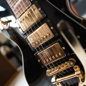 Burny Les Paul Custom 3 Pickups & Bigbsy - Black - Preowned