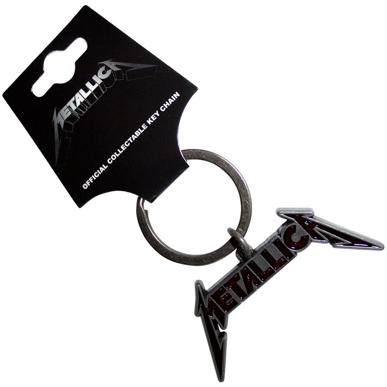 Metallica Keychain: Deep Red Logo