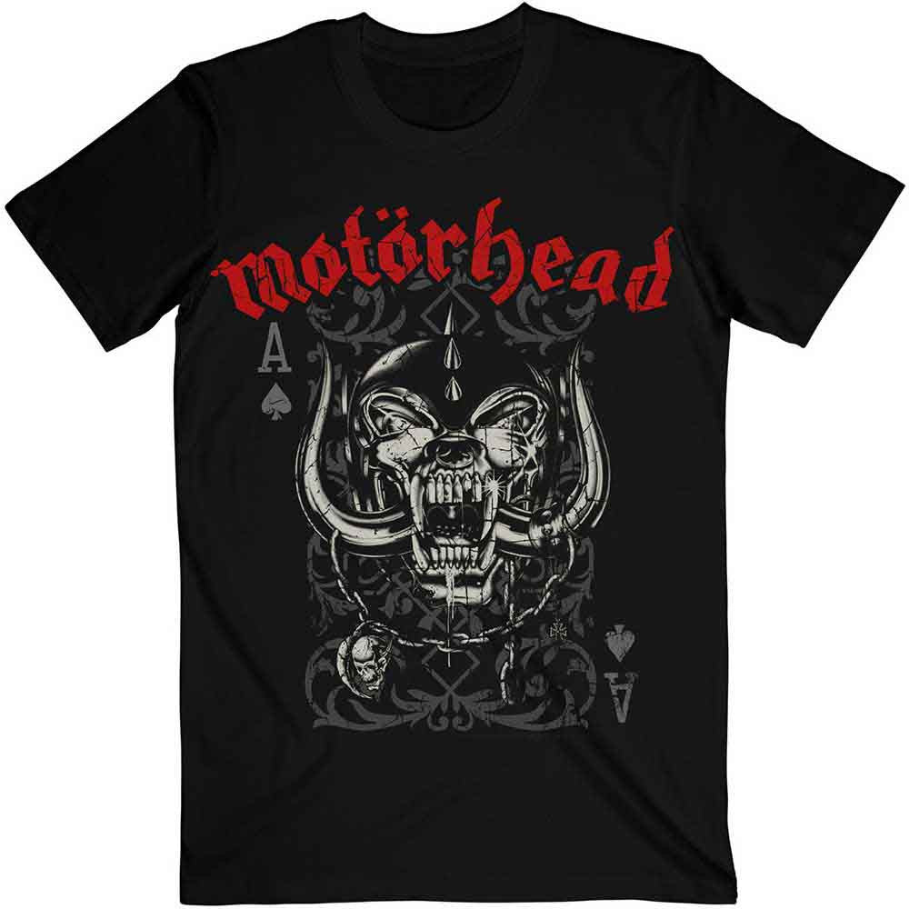 Motorhead Unisex T-Shirt: Playing Card - Black