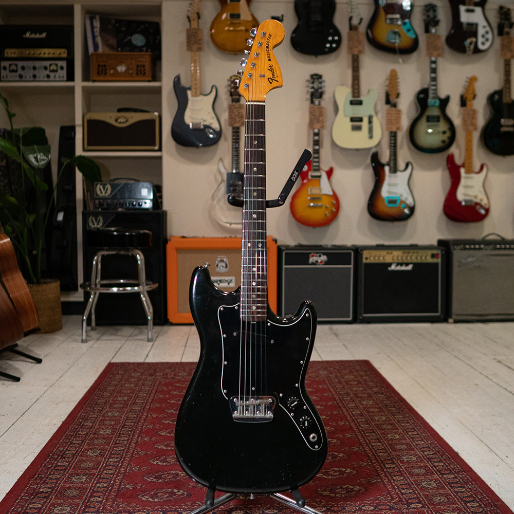 1978 Fender Musicmaster Electric Guitar - Black - Preowned
