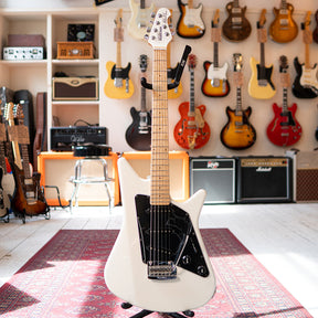 2012 Ernie Ball Music Man Albert Lee SSS - Pearl White - OHSC - Preowned