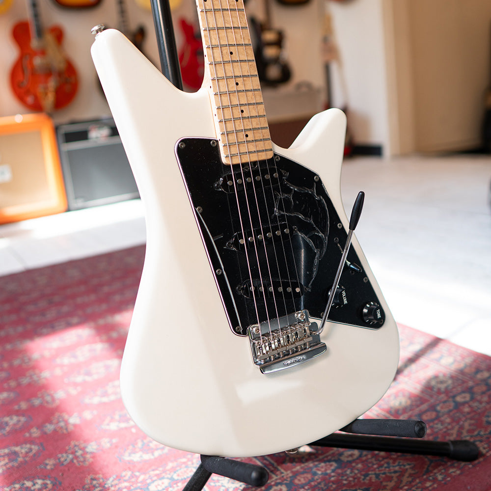 2012 Ernie Ball Music Man Albert Lee SSS - Pearl White - OHSC - Preowned