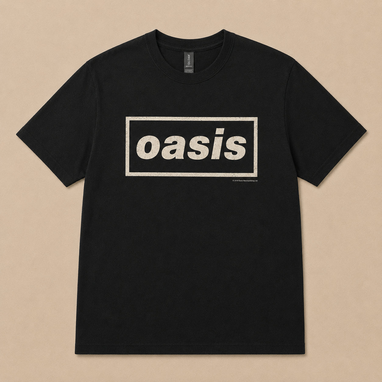 Oasis Unisex T-Shirt: Decca Logo - Black