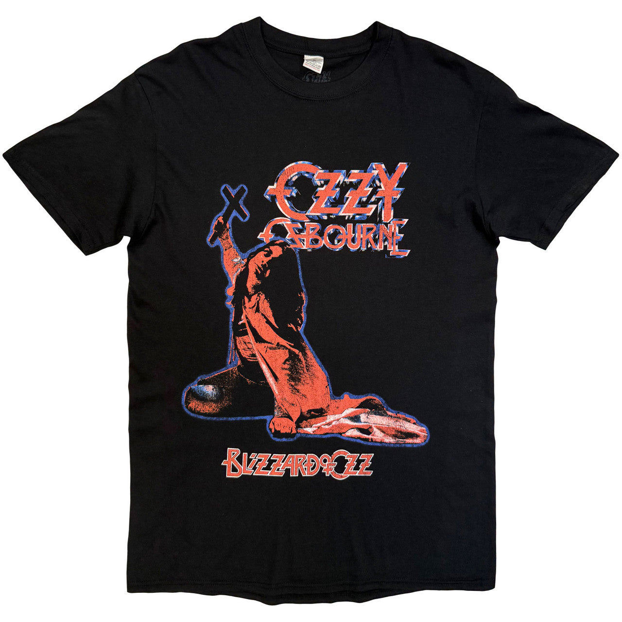 Ozzy Osbourne Unisex T-Shirt: Blizzard Of Ozz Tribute - Black
