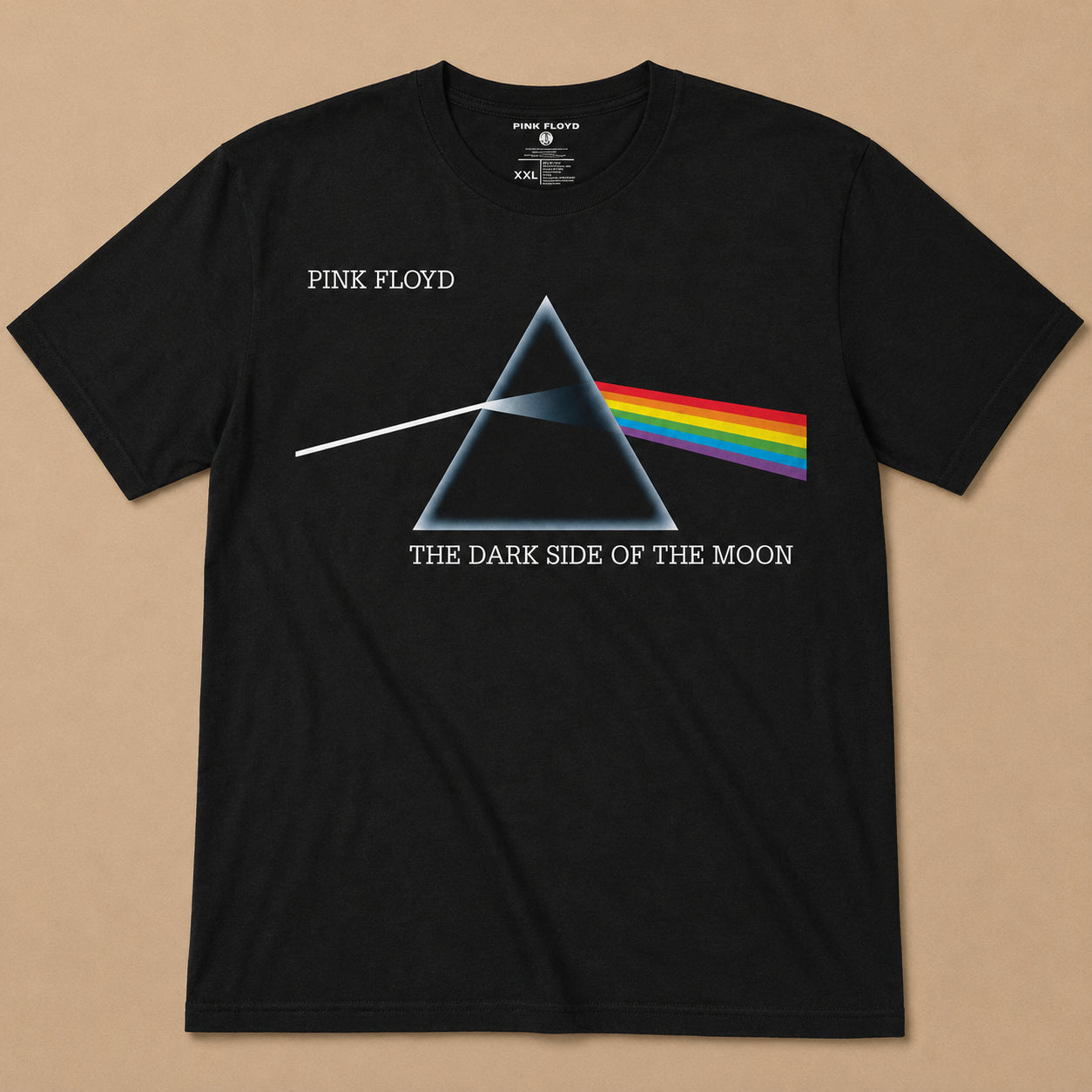 Pink Floyd Unisex T-Shirt: Dark Side of the Moon Album - Black