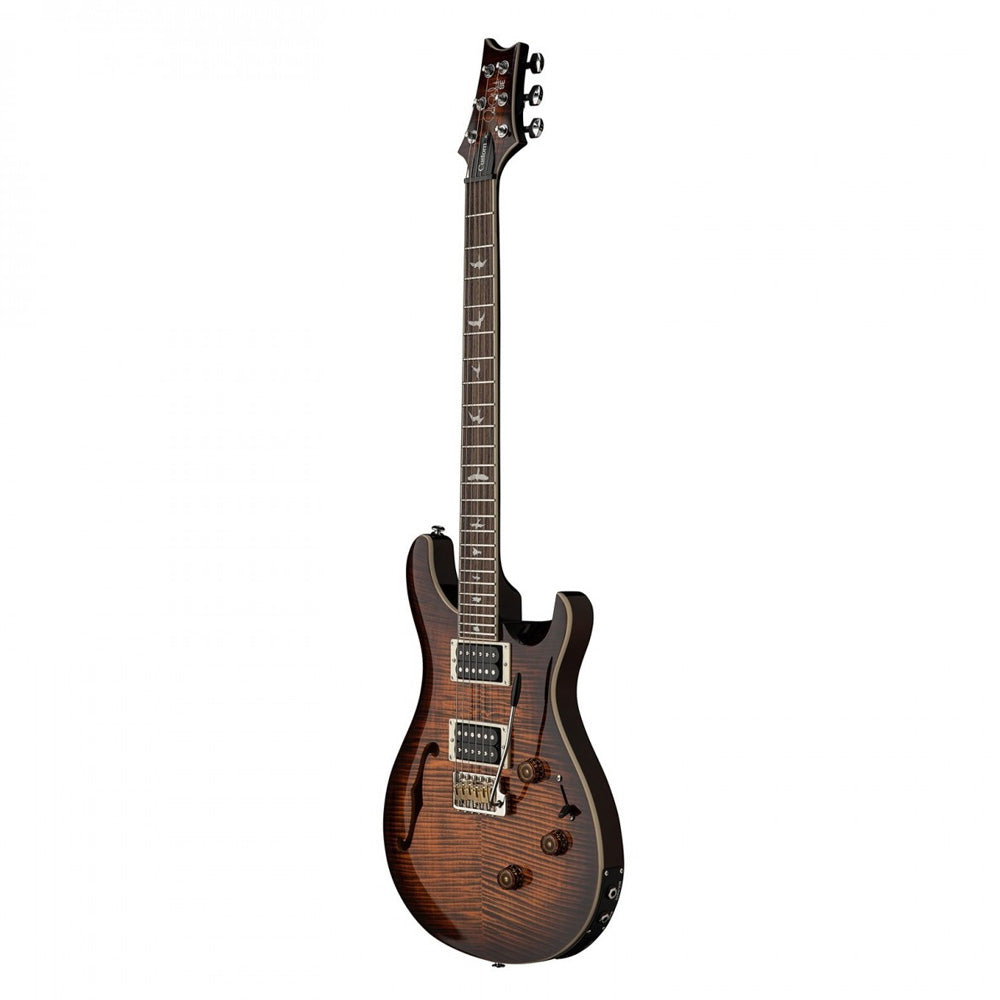 PRS SE Custom 24 Semi Hollow Piezo - Orange Tiger Burst