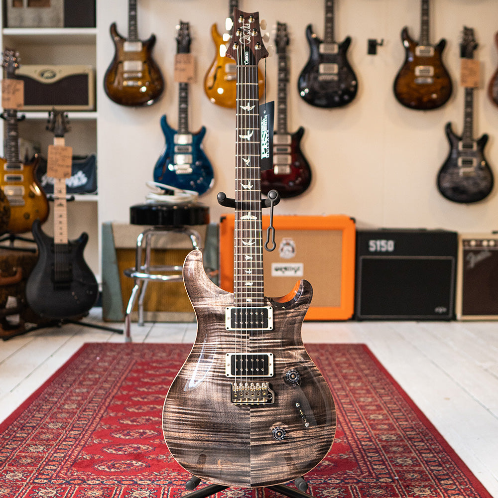 2024 PRS Custom 24 Charcoal Pattern Thin Neck & GEN III Tremolo #0379049 - Preowned with Case