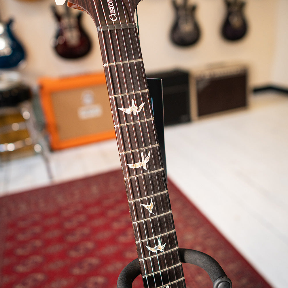 2024 PRS Custom 24 Charcoal Pattern Thin Neck & GEN III Tremolo #0379049 - Preowned with Case