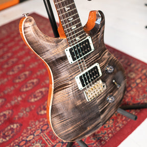 2024 PRS Custom 24 Charcoal Pattern Thin Neck & GEN III Tremolo #0379049 - Preowned with Case