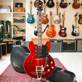 Epiphone Riviera P93 Wine Red with Hard Case - Preowned