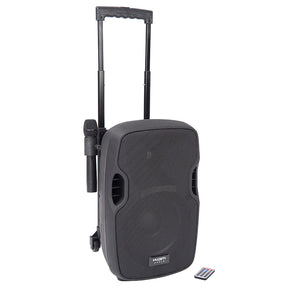 KAM Portable 10" 550 Watt PA System with Bluetooth & Free Wireless Mic Set